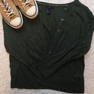 WOMENS GREEN CARDIGAN
